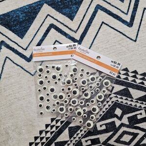 Recollections Black and White Googly Eyes Stickers